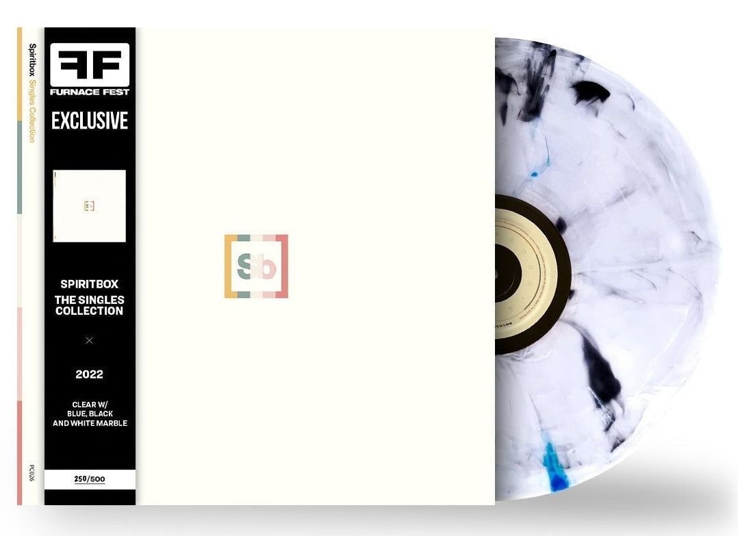SPIRITBOX ‘SINGLES COLLECTION’ LP - FURNACE FEST EXCLUSIVE - LTD. 500 - CLEAR/BLUE/BALCK/WHITE/MARBLE