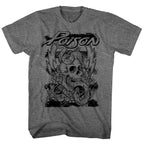 POISON - SKULL SNAKE LIGHTNING SHIRT