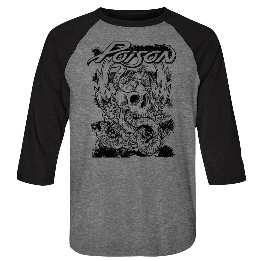 POISON - SKULL SNAKE LIGHTNING SHIRT
