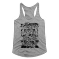 POISON - SKULL SNAKE LIGHTNING LADIES SHIRT