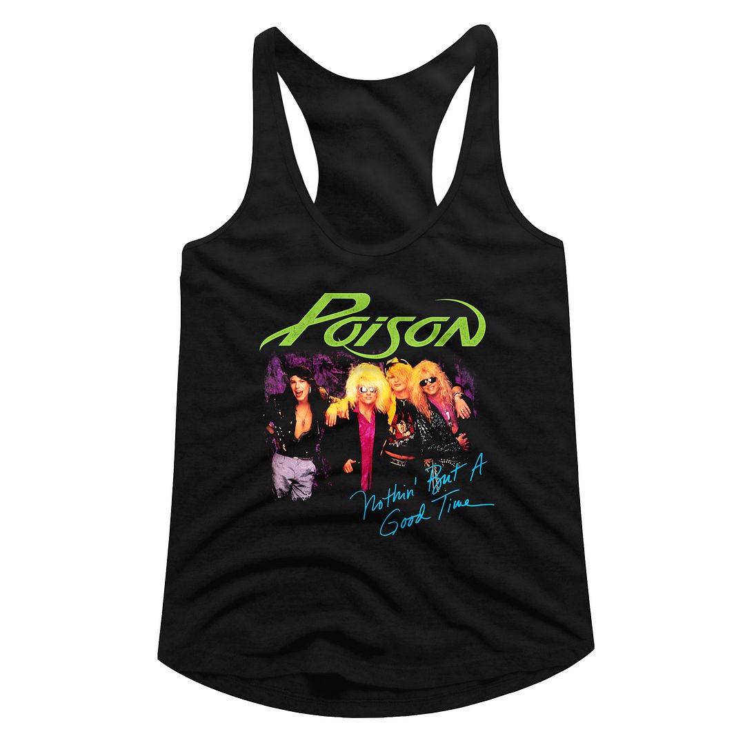 POISON - NOTHIN BUT A GOOD TIME LADIES SHIRT