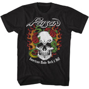POISON - FLAME SKULL WITH SNAKE SHIRT