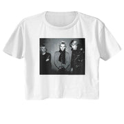 THE POLICE - BW AGAINST WALL LADIES SHIRT