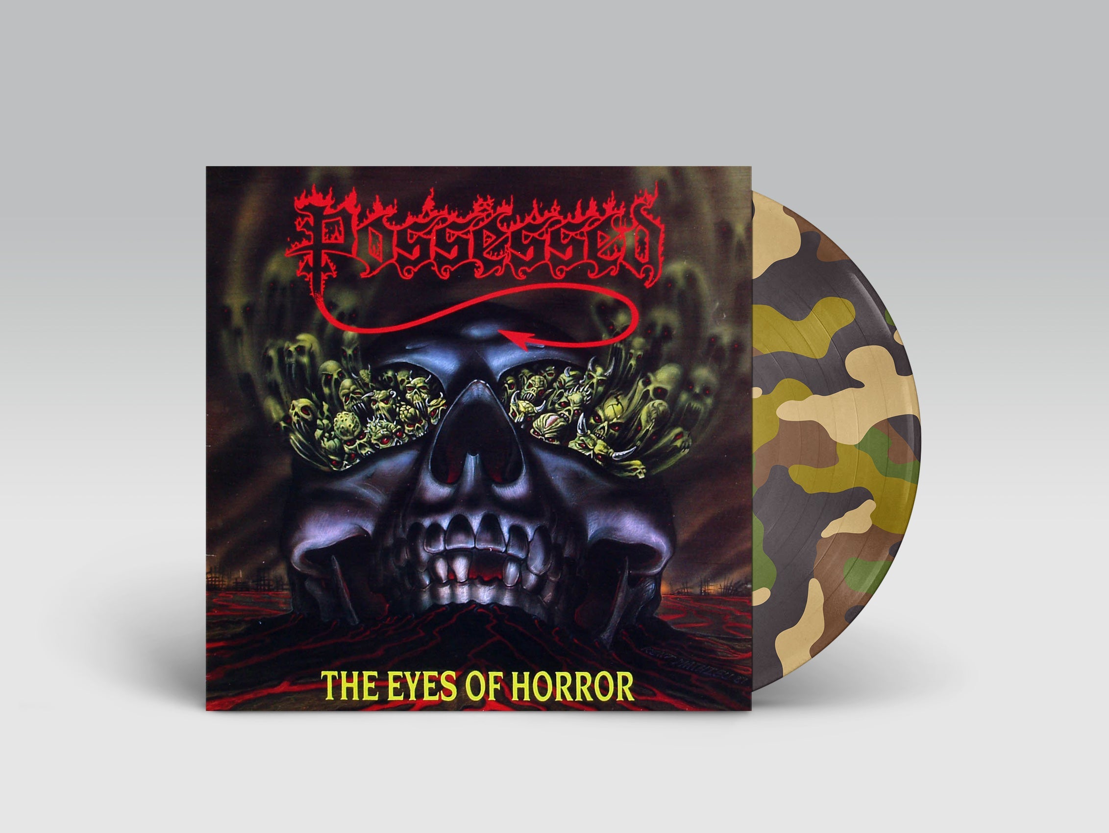 POSSESSED ‘EYES OF HORROR’ LP - EXCLUSIVE - LTD. 200 - CAMO PICTURE DISC