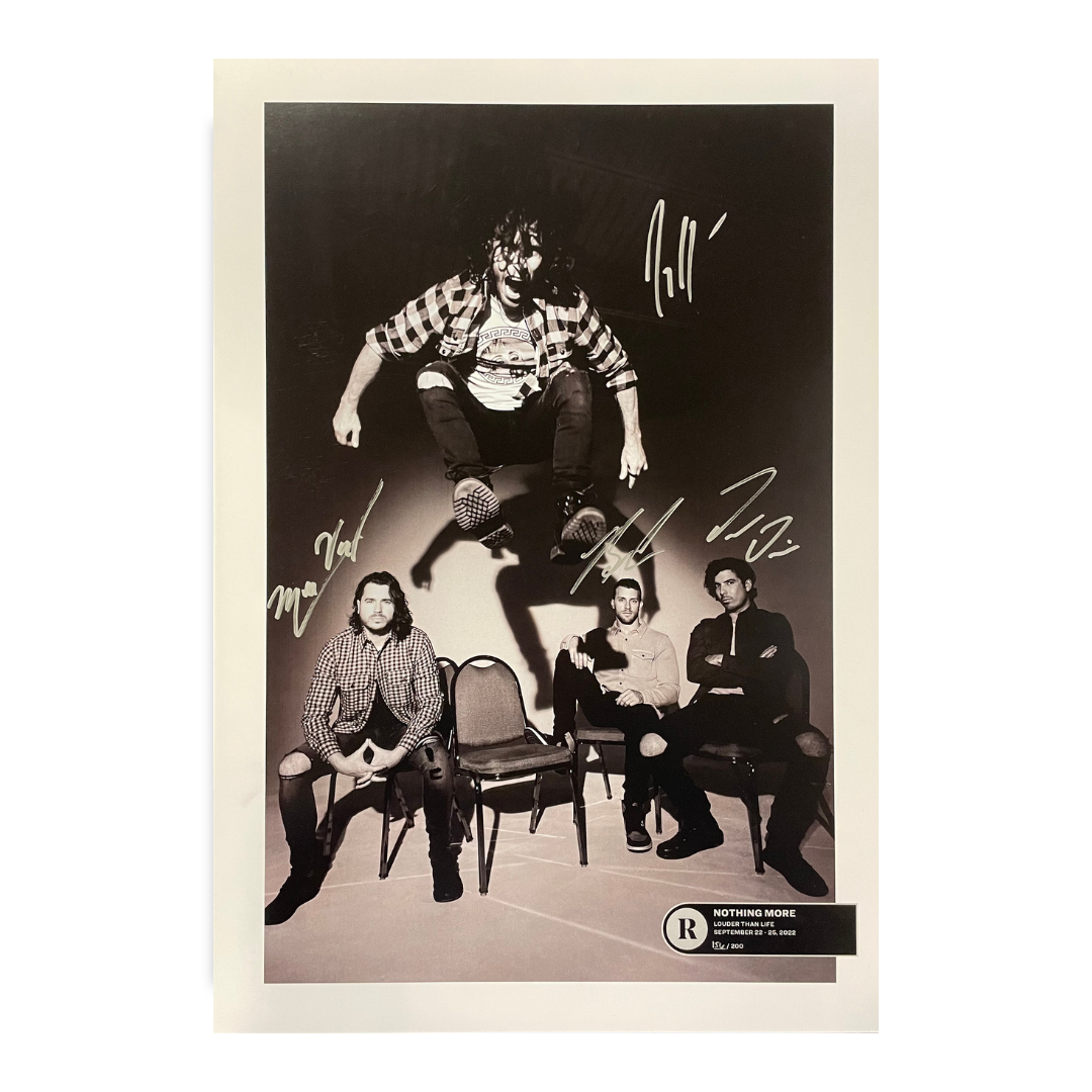 NOTHING MORE x REVOLVER x LOUDER THAN LIFE 2022 - SIGNED FESTIVAL POSTER
