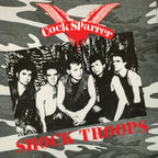COCK SPARRER 'SHOCK TROOPS' LP - LTD. - CLEAR/GREEN/GOLD/WHITE/SPLATTER