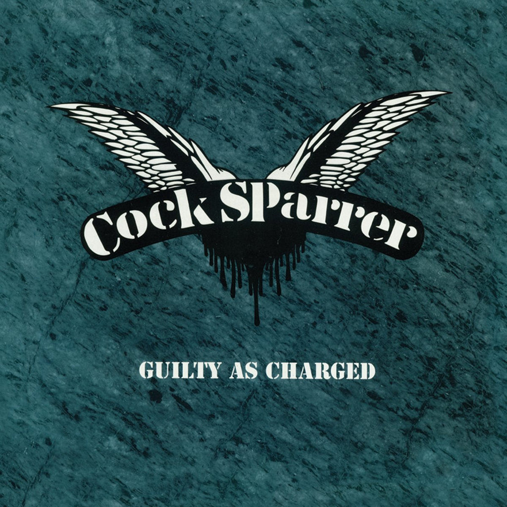 COCK SPARRER 'GUILTY AS CHARGED' LP - CLEAR/BLUE/WHITE/TWIST