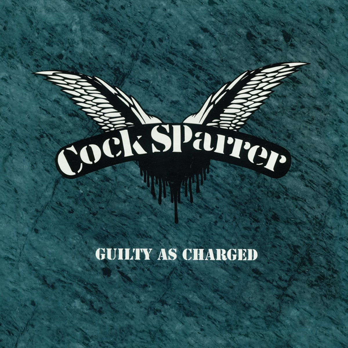 COCK SPARRER 'GUILTY AS CHARGED' LP - CLEAR/BLUE/WHITE/TWIST