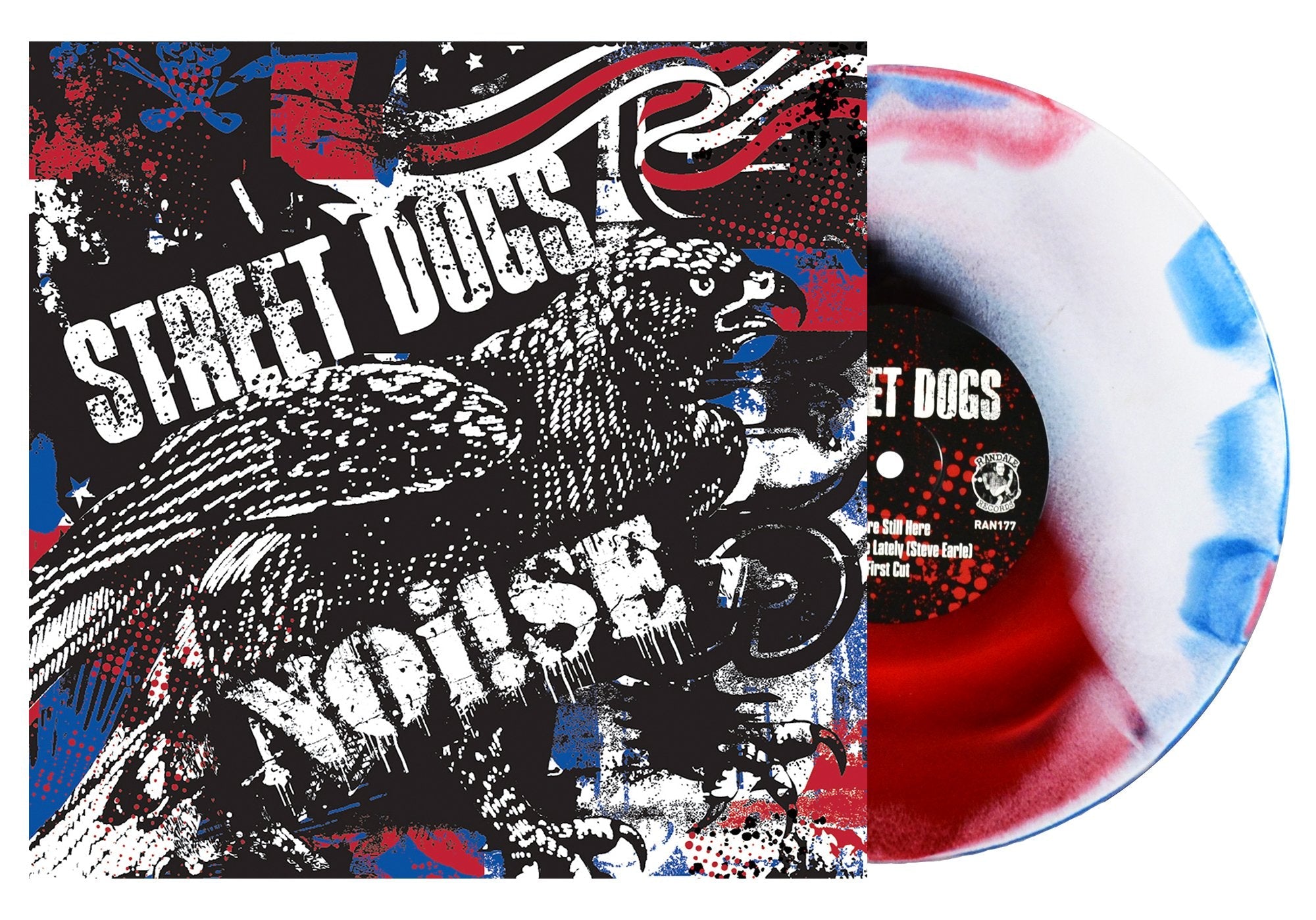 NOI!SE / STREET DOGS 'SPLIT 10" EP - RED/WHITE/BLUE