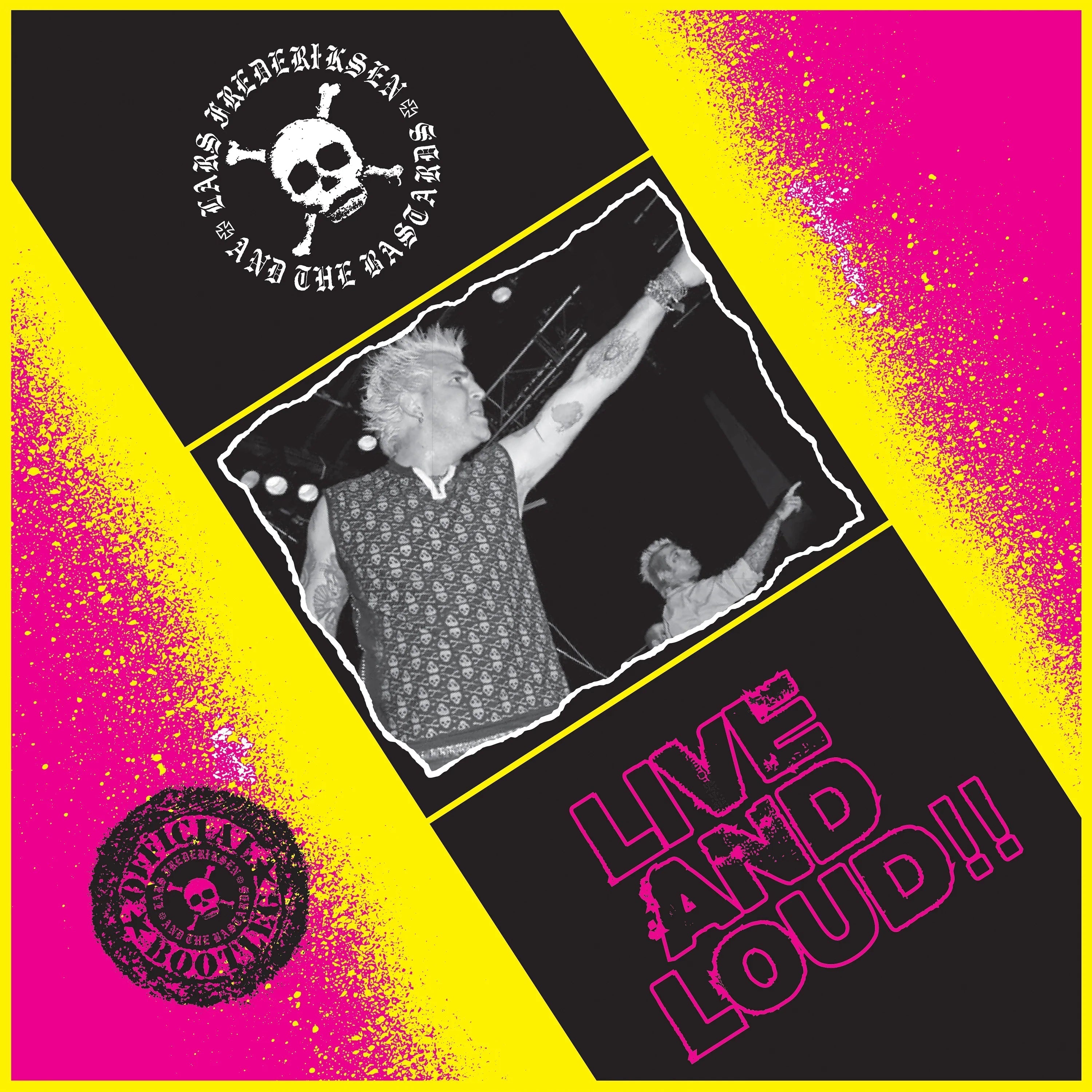 LARS FREDERIKSEN & THE BASTARDS ‘LIVE 'N' LOUD" LP - NEON YELLOW