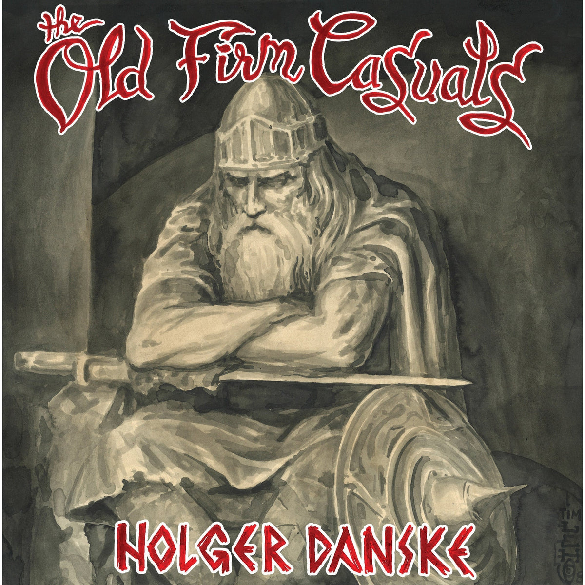 THE OLD FIRM CASUALS 'HOLGER DANSKE' LP - DANISH FLAG