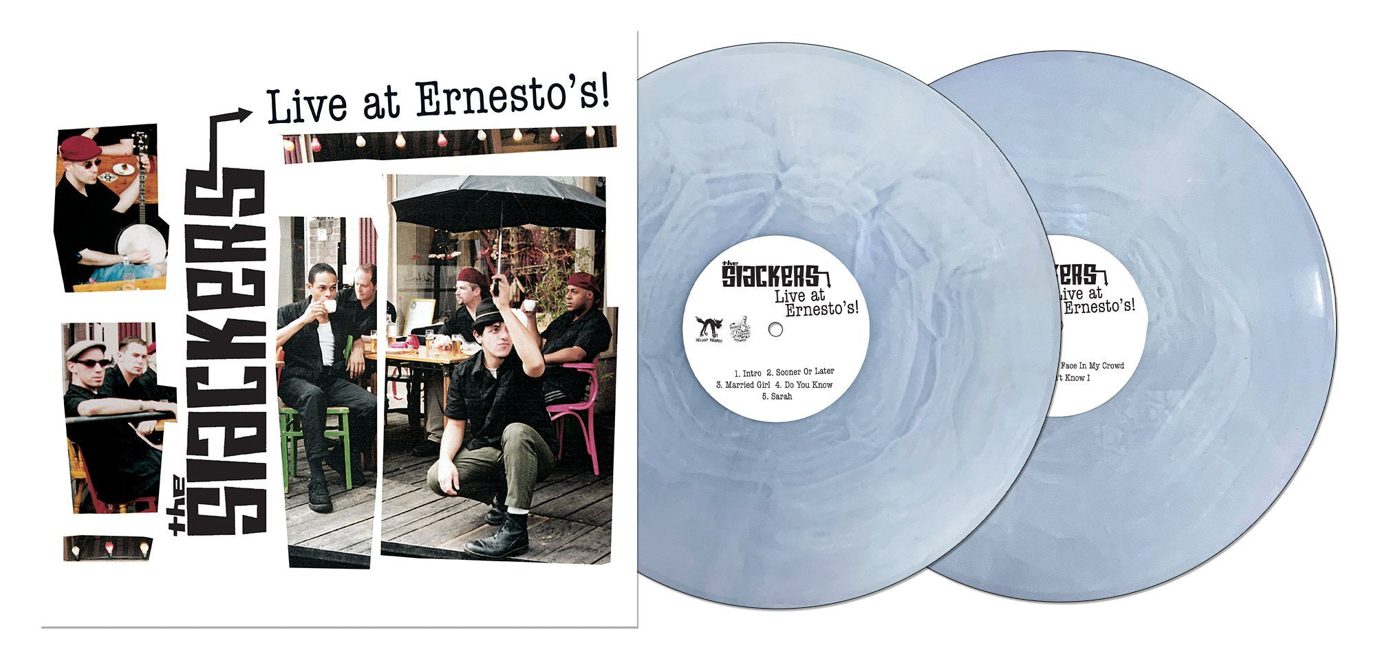 THE SLACKERS 'LIVE FROM ERNESTO'S' 2LP - CLEAR/WHITE/GALAXY