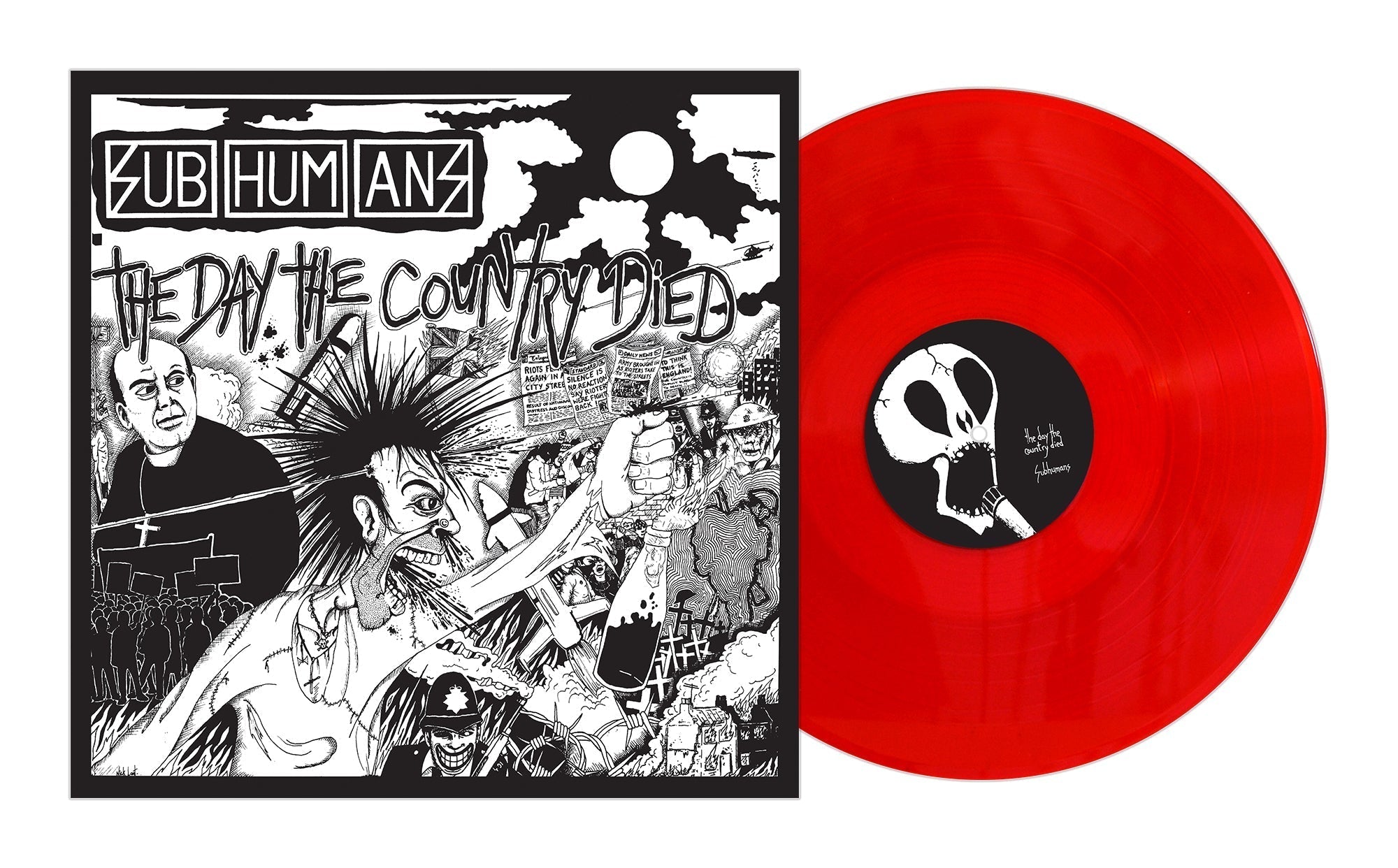 SUBHUMANS 'THE DAY THE COUNTRY DIED' LP - BLOOD RED