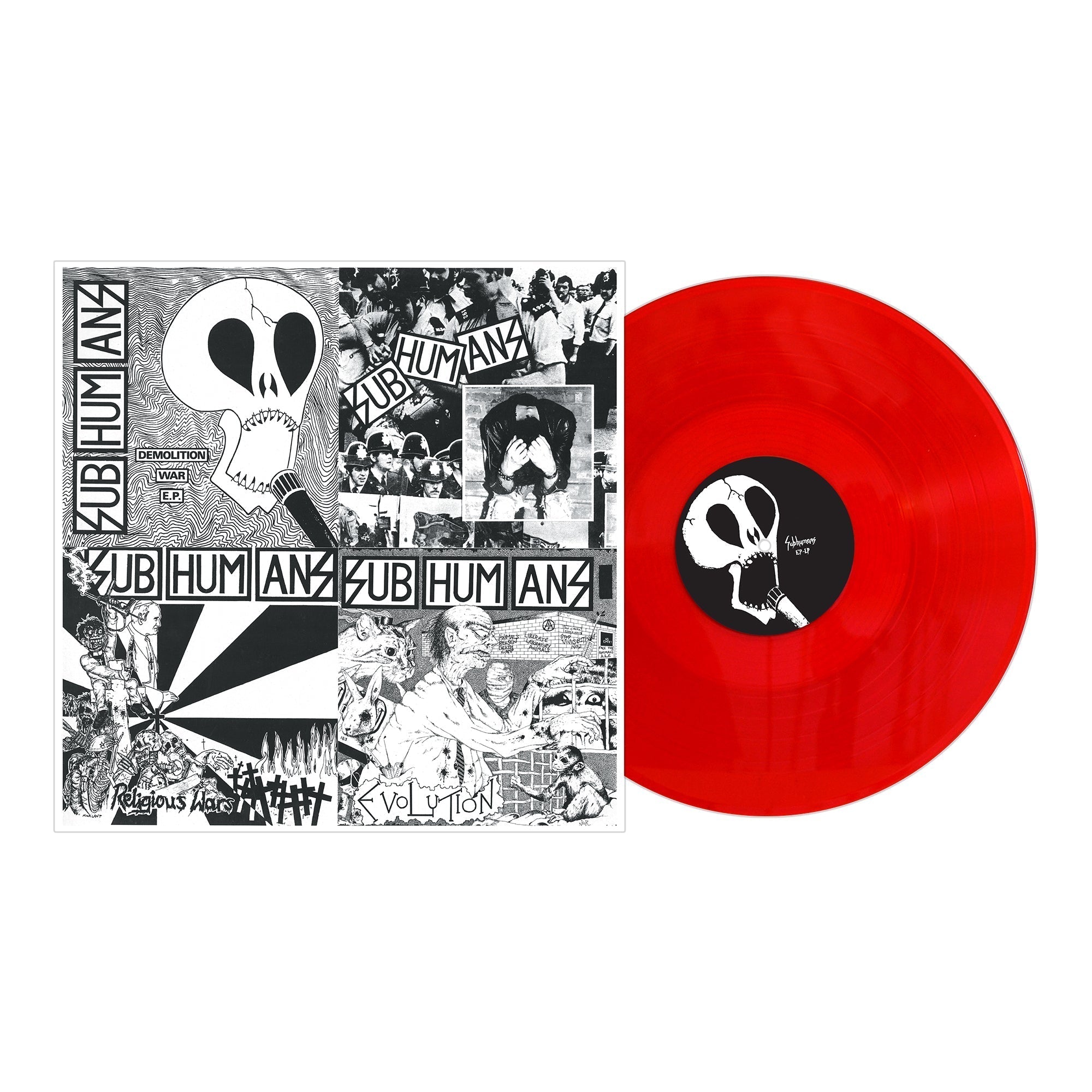 SUBHUMANS 'EP-LP' LP - BLOOD RED