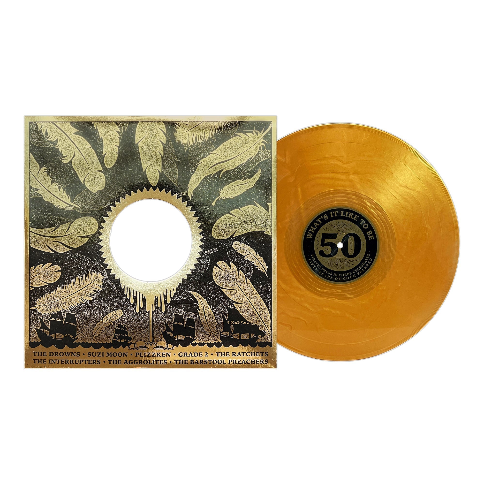 COCK SPARRER 'WHAT'S IT LIKE TO BE 50?' LP - GOLDEN NUGGET