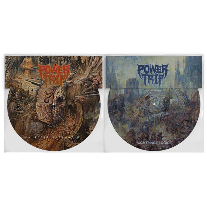 POWER TRIP 'MANIFEST DECIMATION/NIGHTMARE LOGIC' RILEY GALE FOUNDATION EDITION 2LP - PICTURE DISC