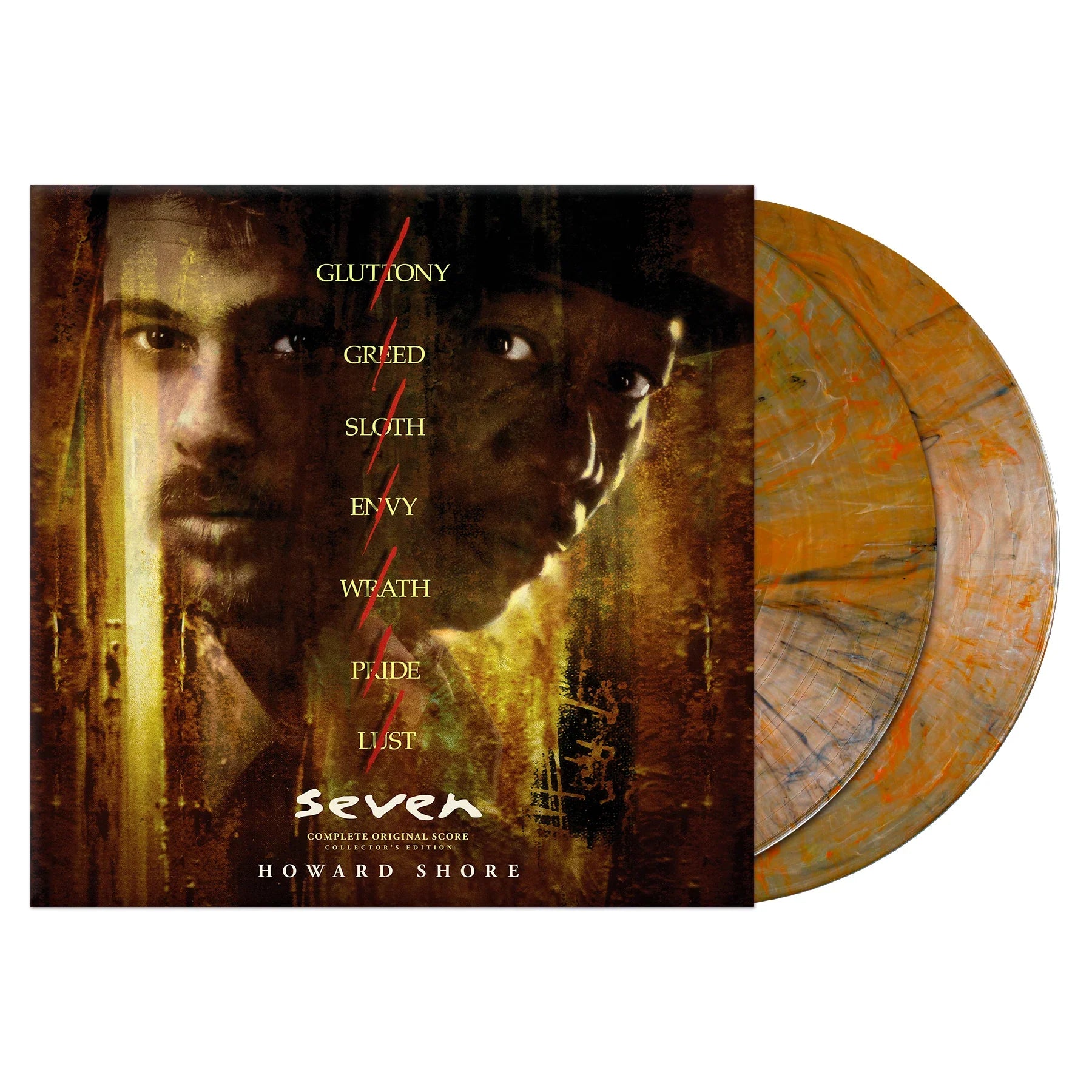SEVEN ORIGINAL MOTION PICTURE SCORE 2LP - 'WHAT'S IN THE BOX?' SWIRL