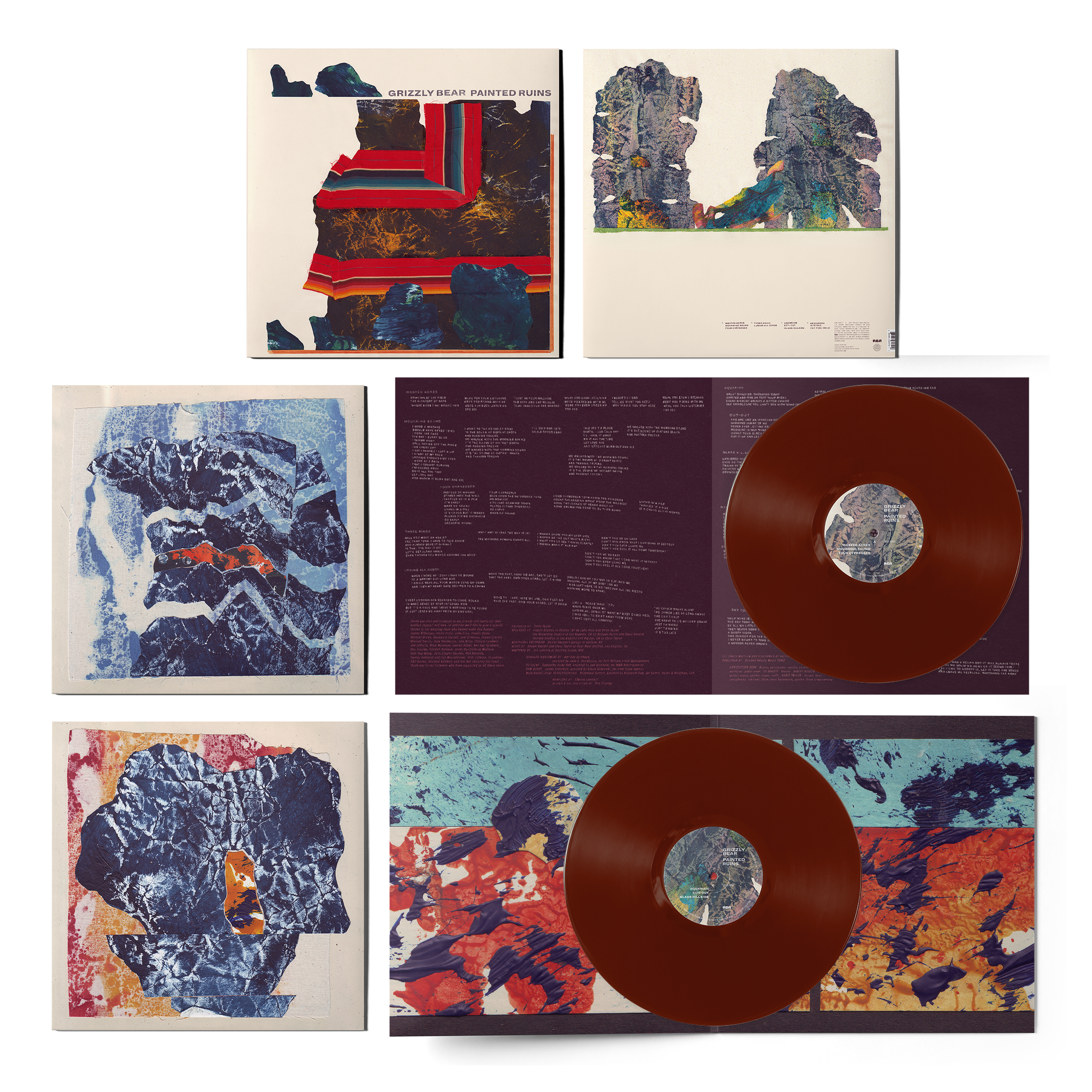 GRIZZLY BEAR 'PAINTED RUINS' 2LP - OXBLOOD