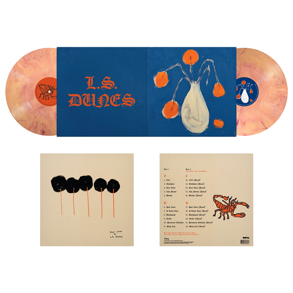 L.S. DUNES 'PAST LIVES' DELUXE 2LP - CREAM SWIRL