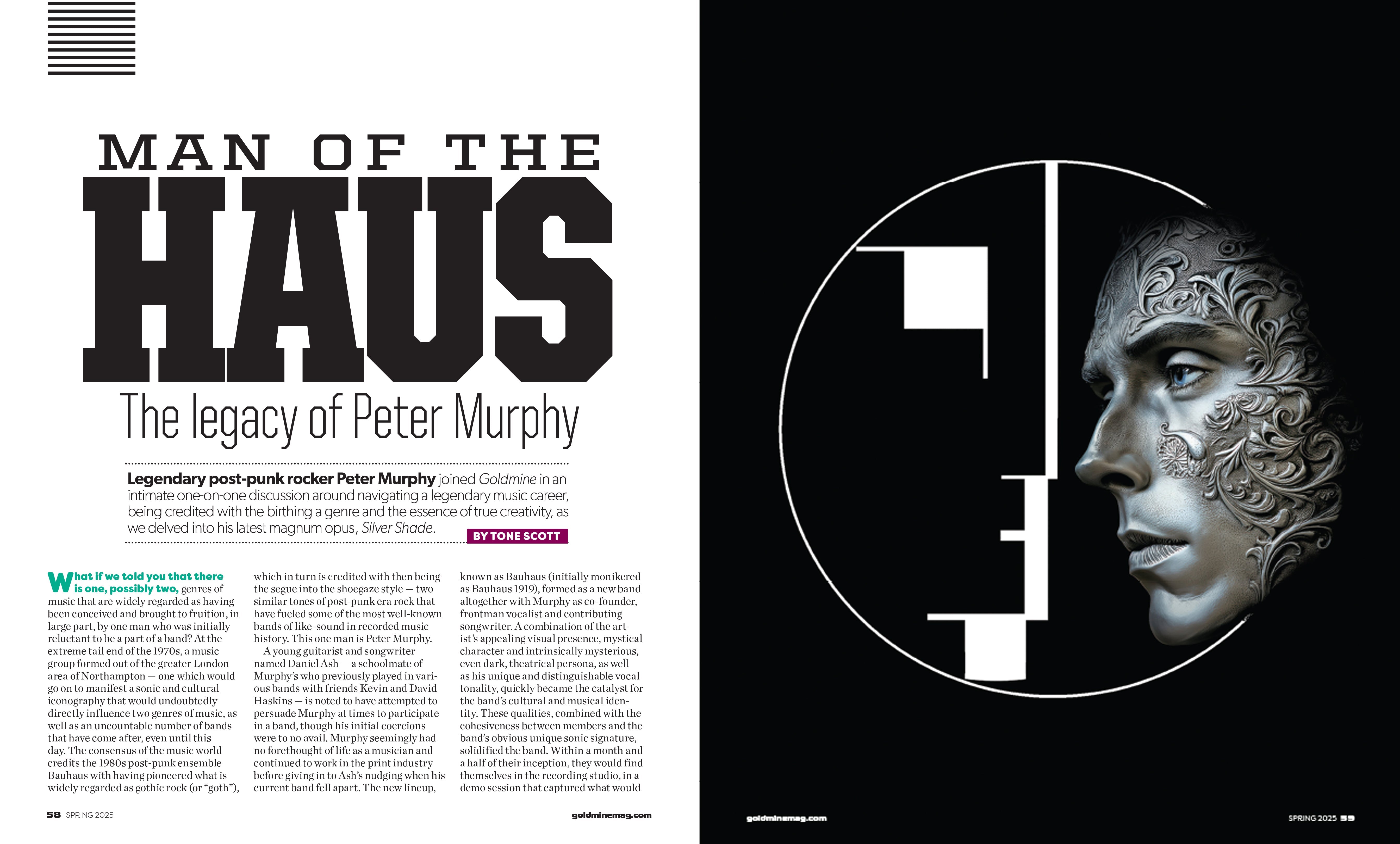 GOLDMINE SPRING 2025 ISSUE FEATURING PETER MURPHY