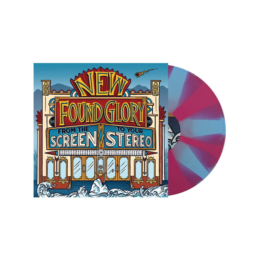 NEW FOUND GLORY 'FROM THE SCREEN TO YOUR STEREO' EP - COTTON CANDY BLUE/PINK/PINWHEEL
