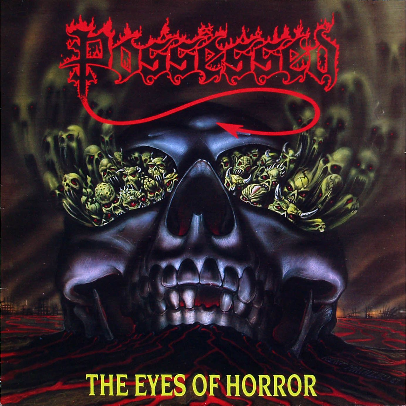 POSSESSED ‘EYES OF HORROR’ LP - EXCLUSIVE - LTD. 200 - CAMO PICTURE DISC