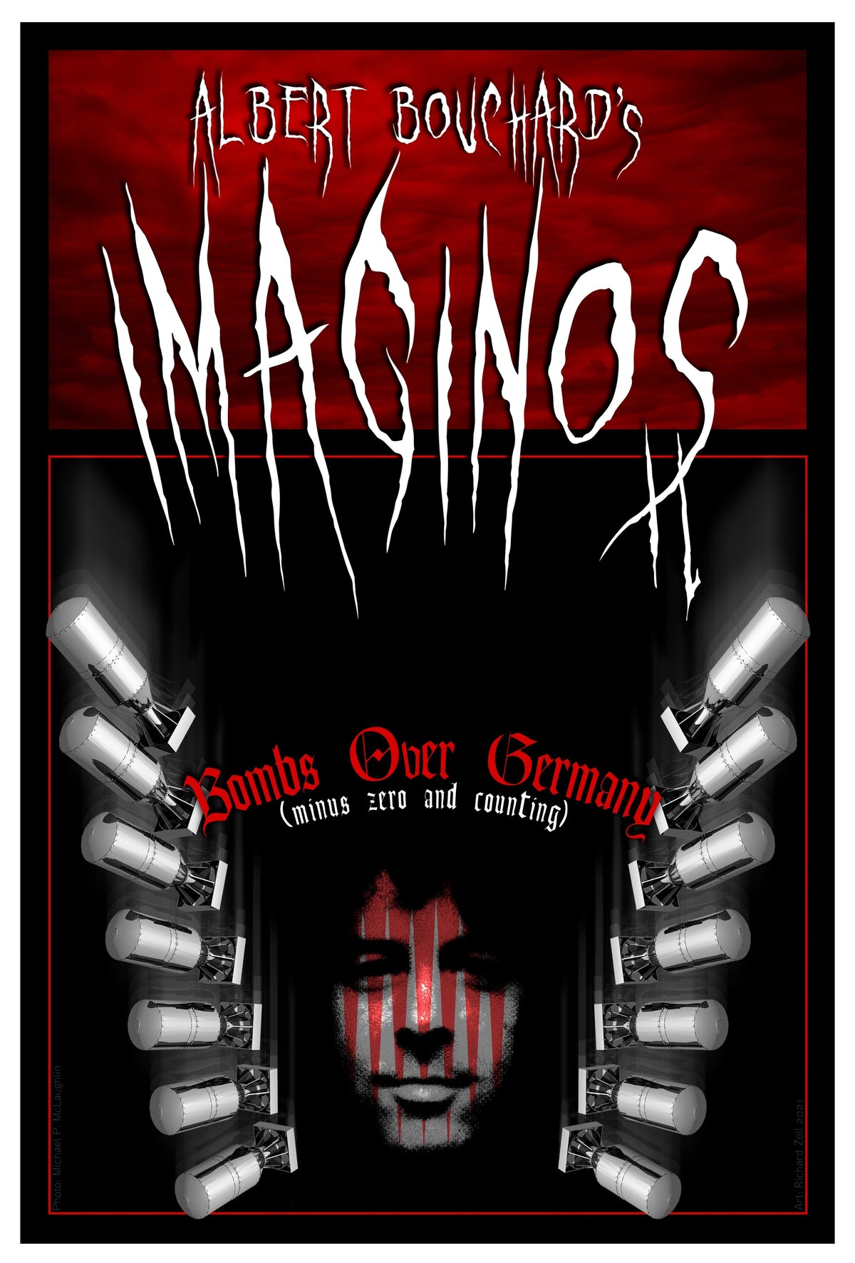ALBERT BOUCHARD'S 'IMAGINOS II - BOMBS OVER GERMANY (MINUS ZERO AND COUNTING)' 2LP - EXCLUSIVE - LTD. 100 - RUBY