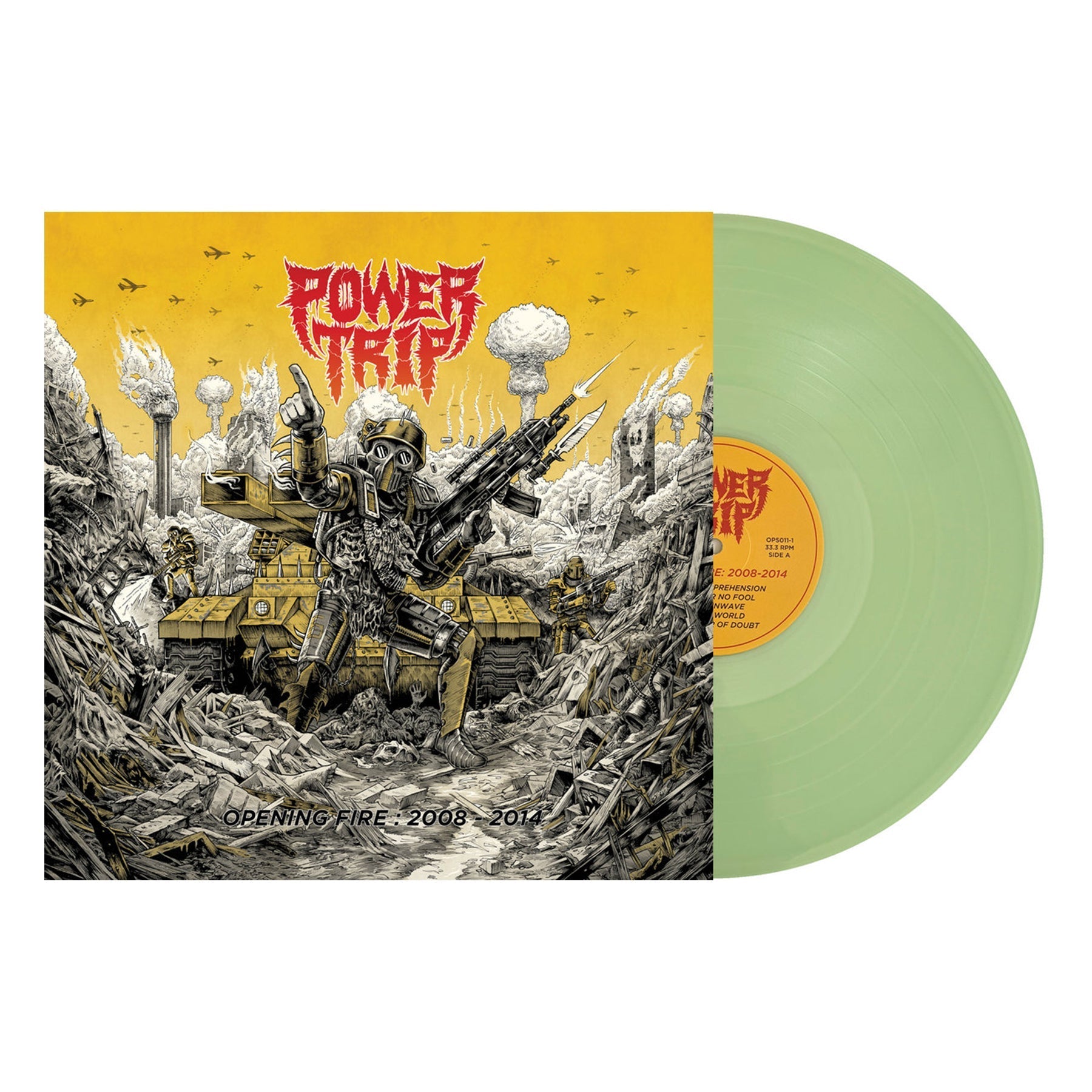 POWER TRIP 'OPENING FIRE: 2008-2014' LP - COKE BOTTLE CLEAR