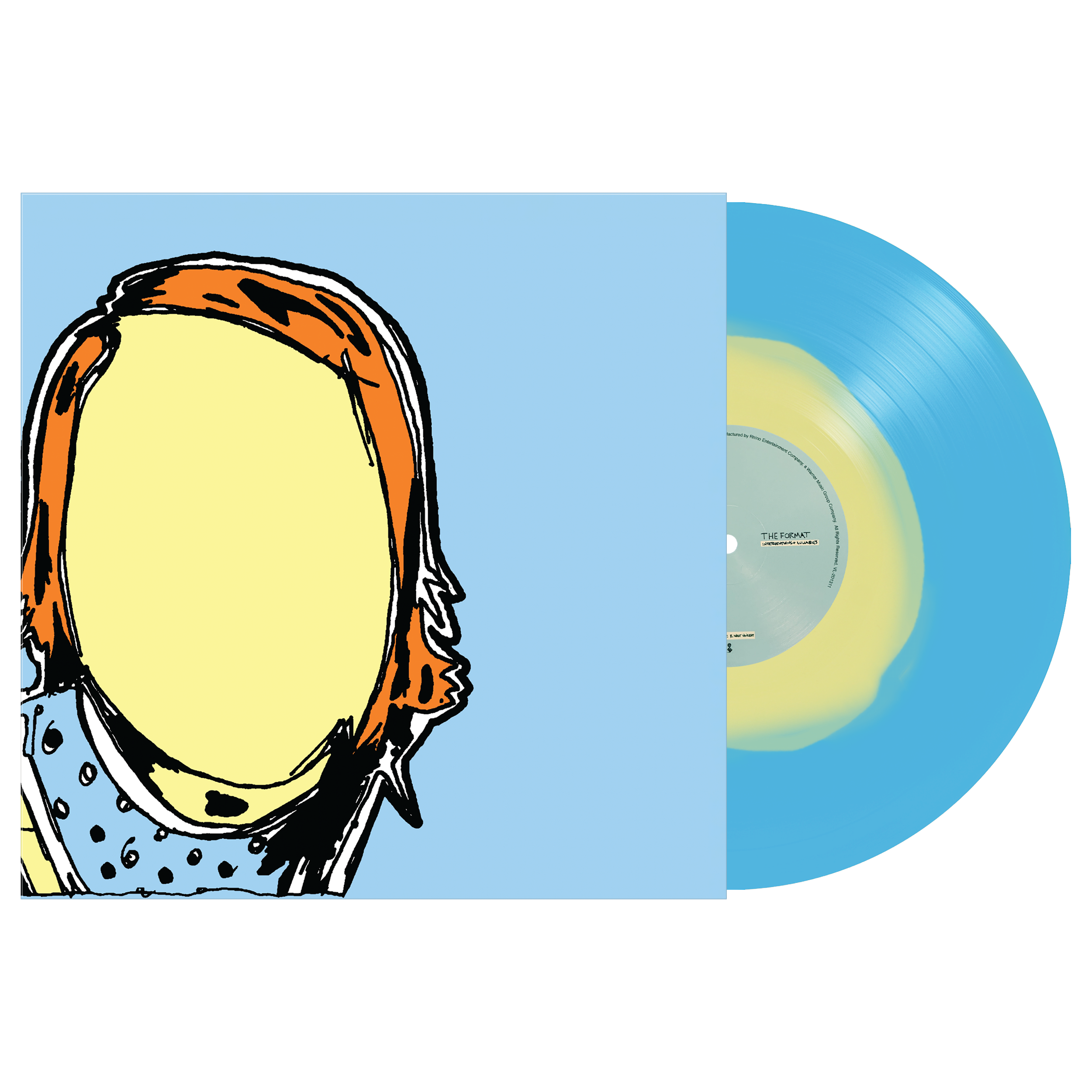 THE FORMAT ‘INTERVENTIONS & LULLABIES’ LP - EXCLUSIVE - LTD. 350 - TRANSPARENT BLUE/OPAQUE YELLOW/BLOB