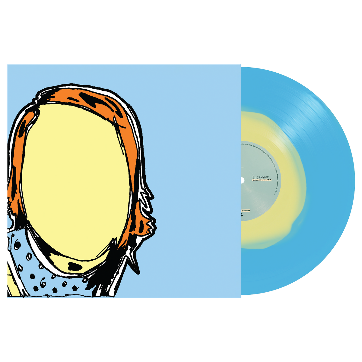 THE FORMAT'INTERVENTIONS & LULLABIES' LP - EXCLUSIVE - LTD. 350 - TRANSPARENT BLUE/OPAQUE YELLOW/BLOB