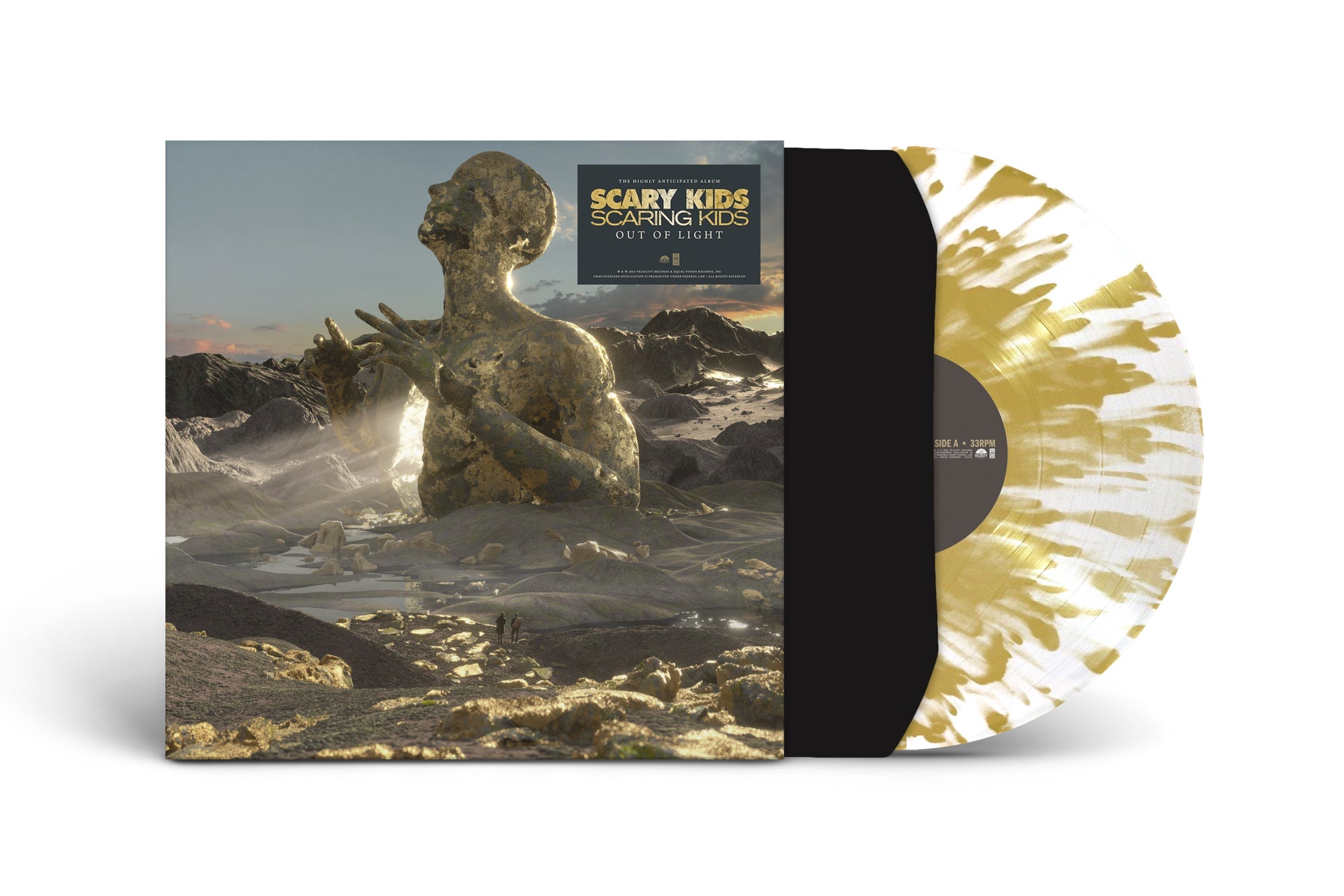 SCARY KIDS SCARING KIDS 'OUT OF LIGHT' LP - EXCLUSIVE - LTD. 350 - WHITE/GOLD/SPLATTER