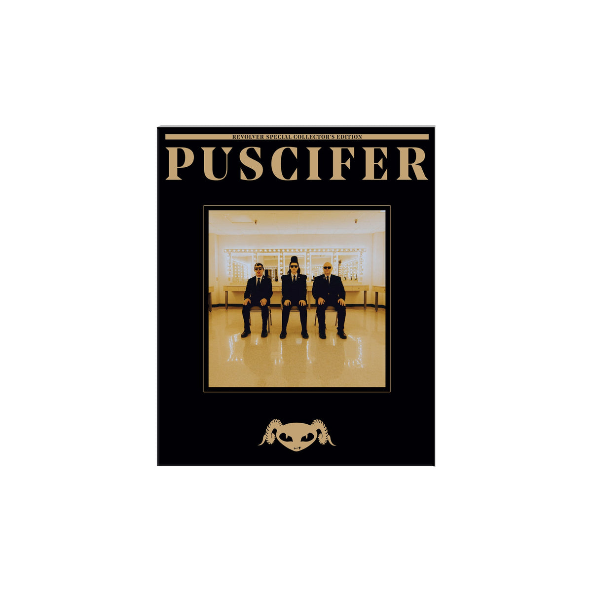 PUSCIFER x Revolver Special Collector's Edition Magazine w/ 'Global Probing, Live from Prescott' 2LP - COKE BOTTLE CLEAR/BLACK/SMOKE