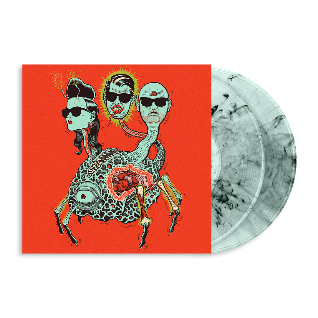 PUSCIFER 'GLOBAL PROBING, LIVE FROM PRESCOTT' 2LP - EXCLUSIVE - LTD. 500 - COKE BOTTLE CLEAR/BLACK SMOKE