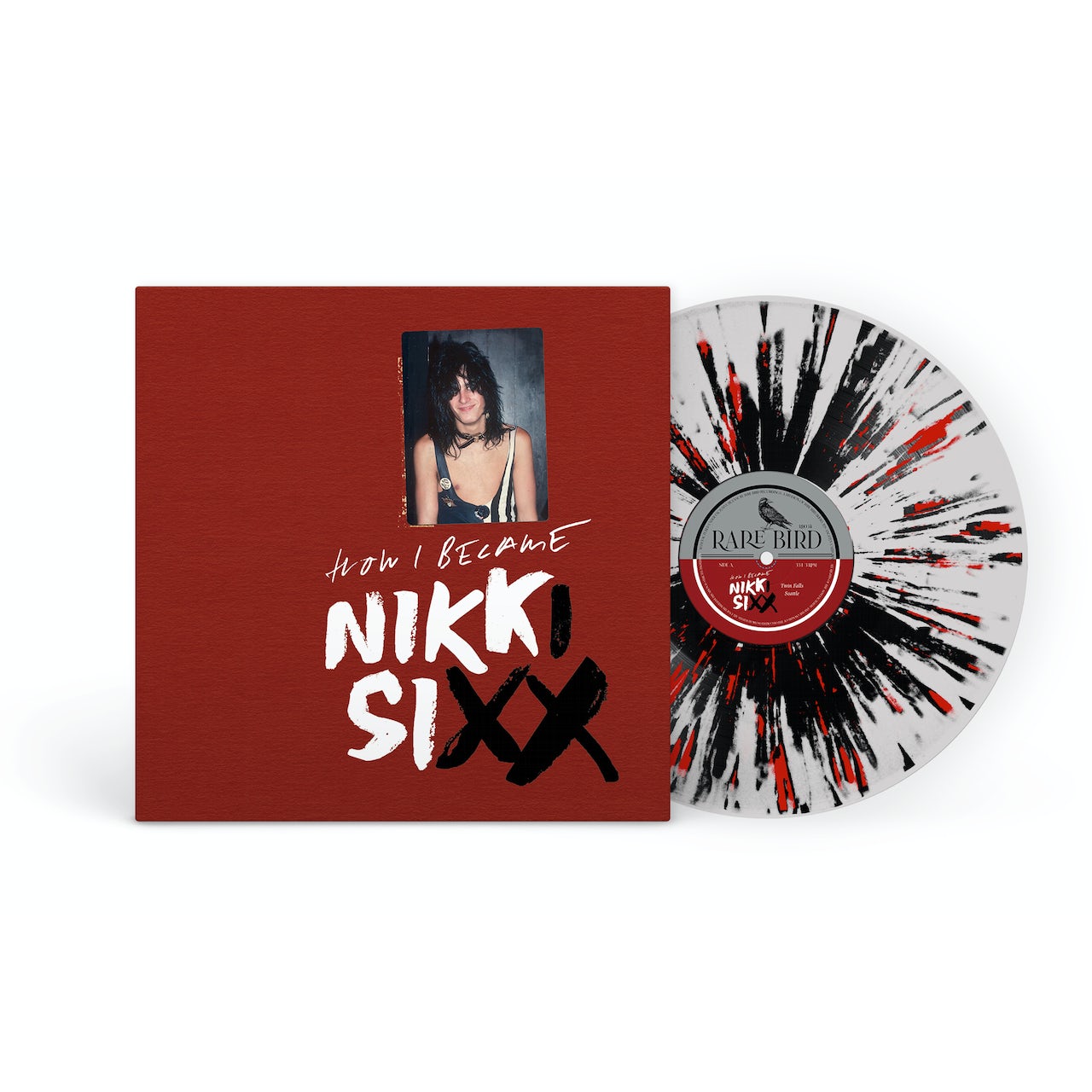 NIKKI SIXX 'FIRST 21: HOW I BECAME NIKKI SIXX' LP - LTD. - WHITE/BLACK/RED/SPLATTER