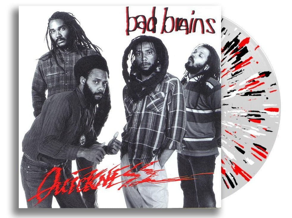 BAD BRAINS 'QUICKNESS' LP - LTD. 500 - CLEAR/RED/BLACK