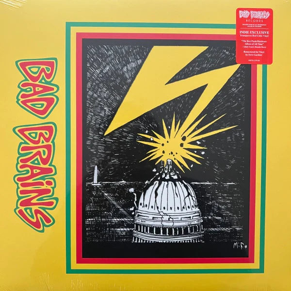 BAD BRAINS 'BAD BRAINS' LP - TRANSPARENT RED