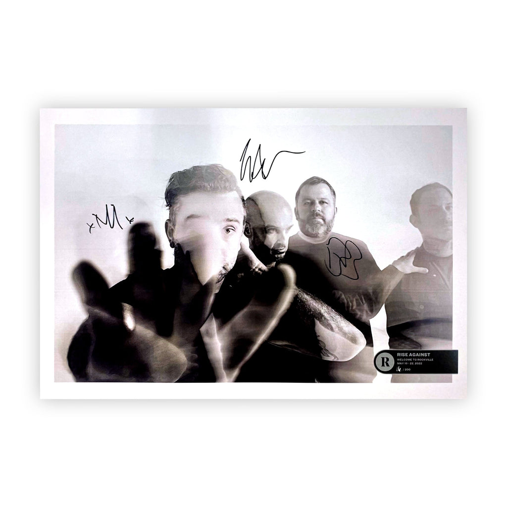 RISE AGAINST x REVOLVER x WELCOME TO ROCKVILLE 2022 NUMBERED POSTER - EXCLUSIVE - LTD.