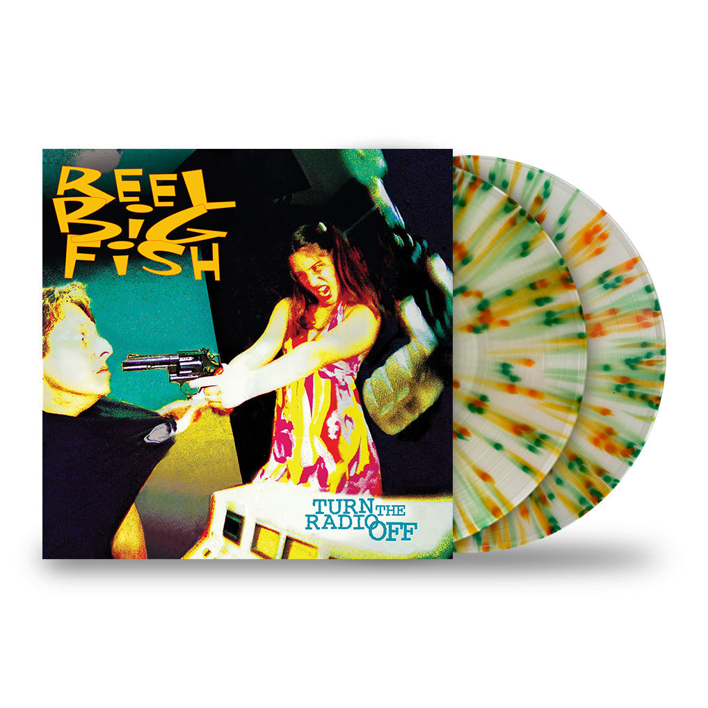 REEL BIG FISH 'TURN OFF THE RADIO' 2LP - EXCLUSIVE - LTD. 500 -  MILKY CLEAR/GREEN/ORANGE/SPLATTER