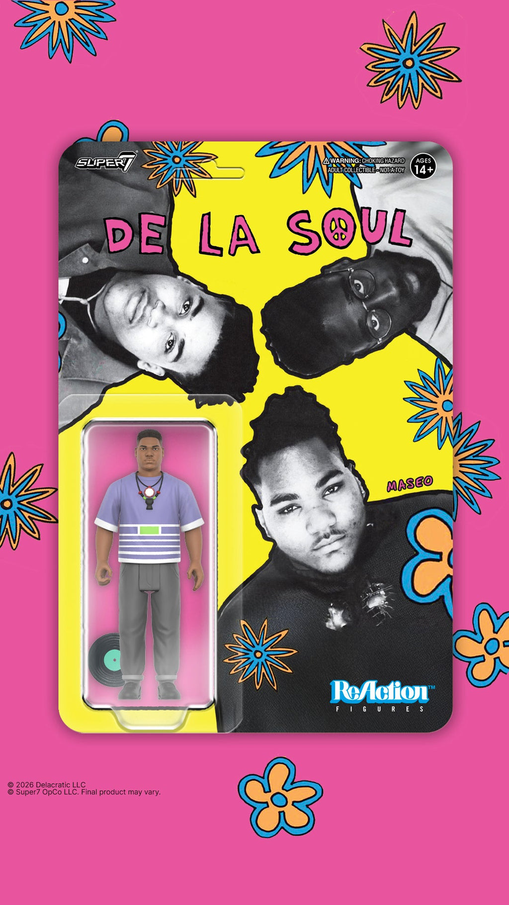 DE LA SOUL VINCENT "MASEO" MASON (ME, MYSELF & I) REACTION FIGURE WAVE 1
