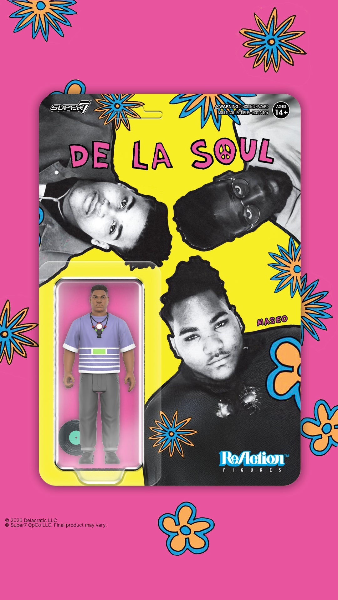 DE LA SOUL VINCENT "MASEO" MASON REACTION FIGURE WAVE 1 (Me, Myself & I)