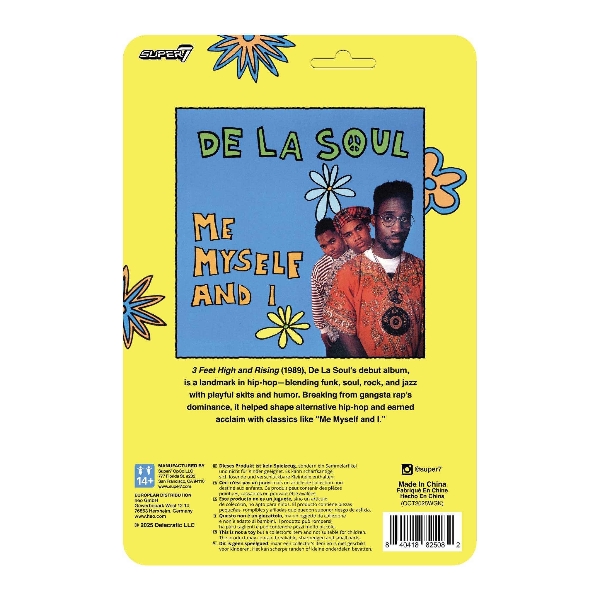 DE LA SOUL KELVIN "POSDNUOS" MERCER REACTION FIGURE WAVE 1 (Me, Myself & I)