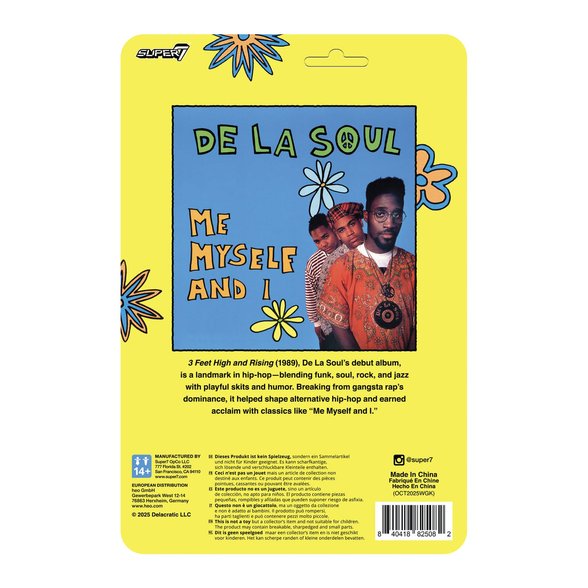 DE LA SOUL KELVIN "POSDNUOS" MERCER (ME, MYSELF & I) REACTION FIGURE WAVE 1