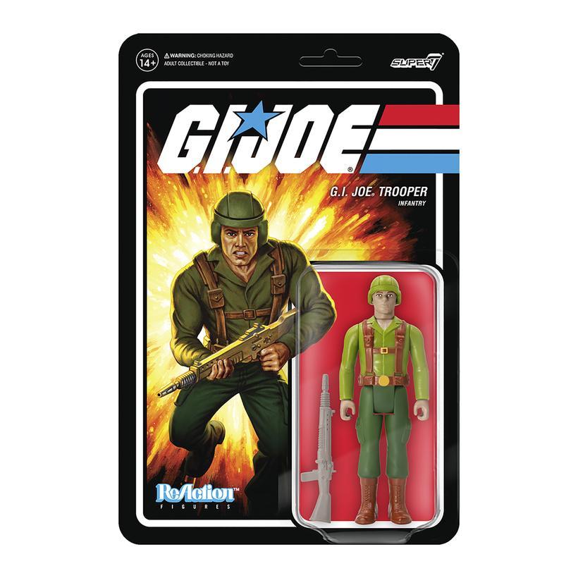 GI JOE REACTION FIGURE - WAVE 1 GREENSHIRT - TAN