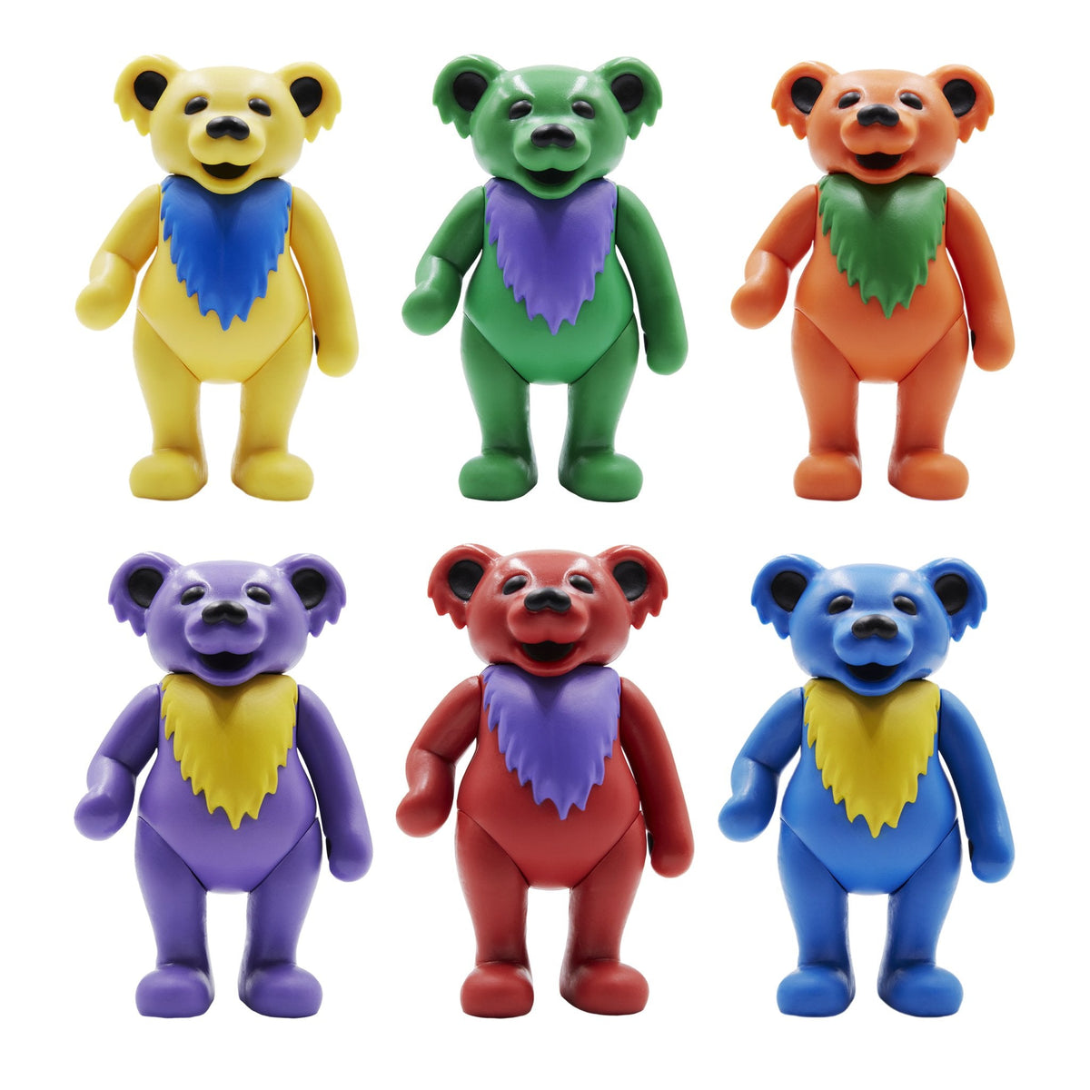 SUPER7 REACTION GRATEFUL DEAD W2 DANCING BEARS SET