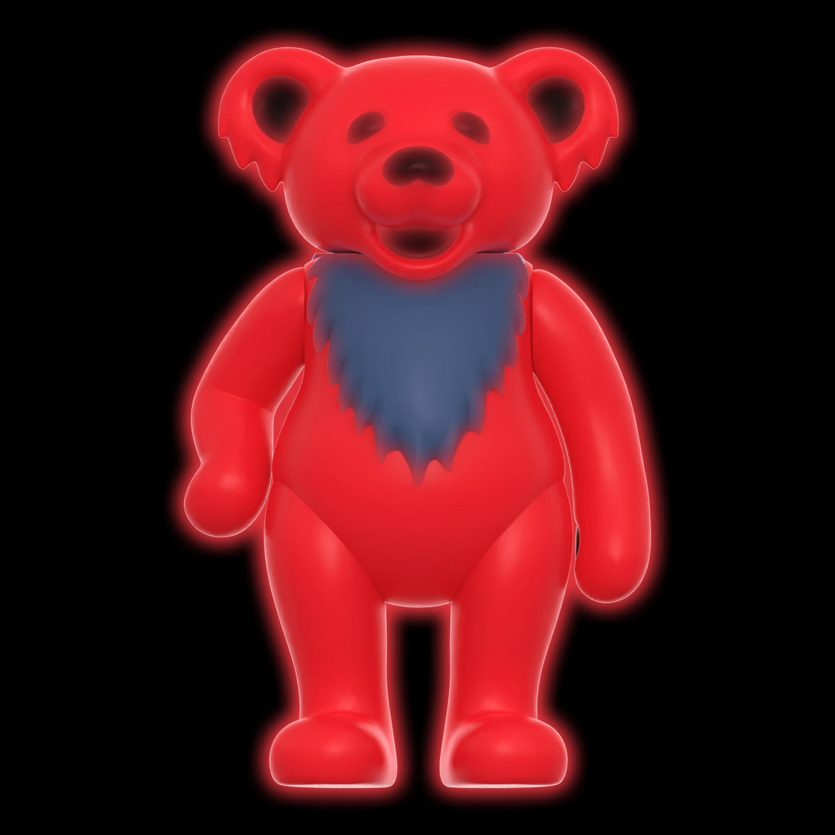 SUPER7 REACTION GRATEFUL DEAD W3 DANCING BEARS - STEALIE RED/GLOW IN THE DARK