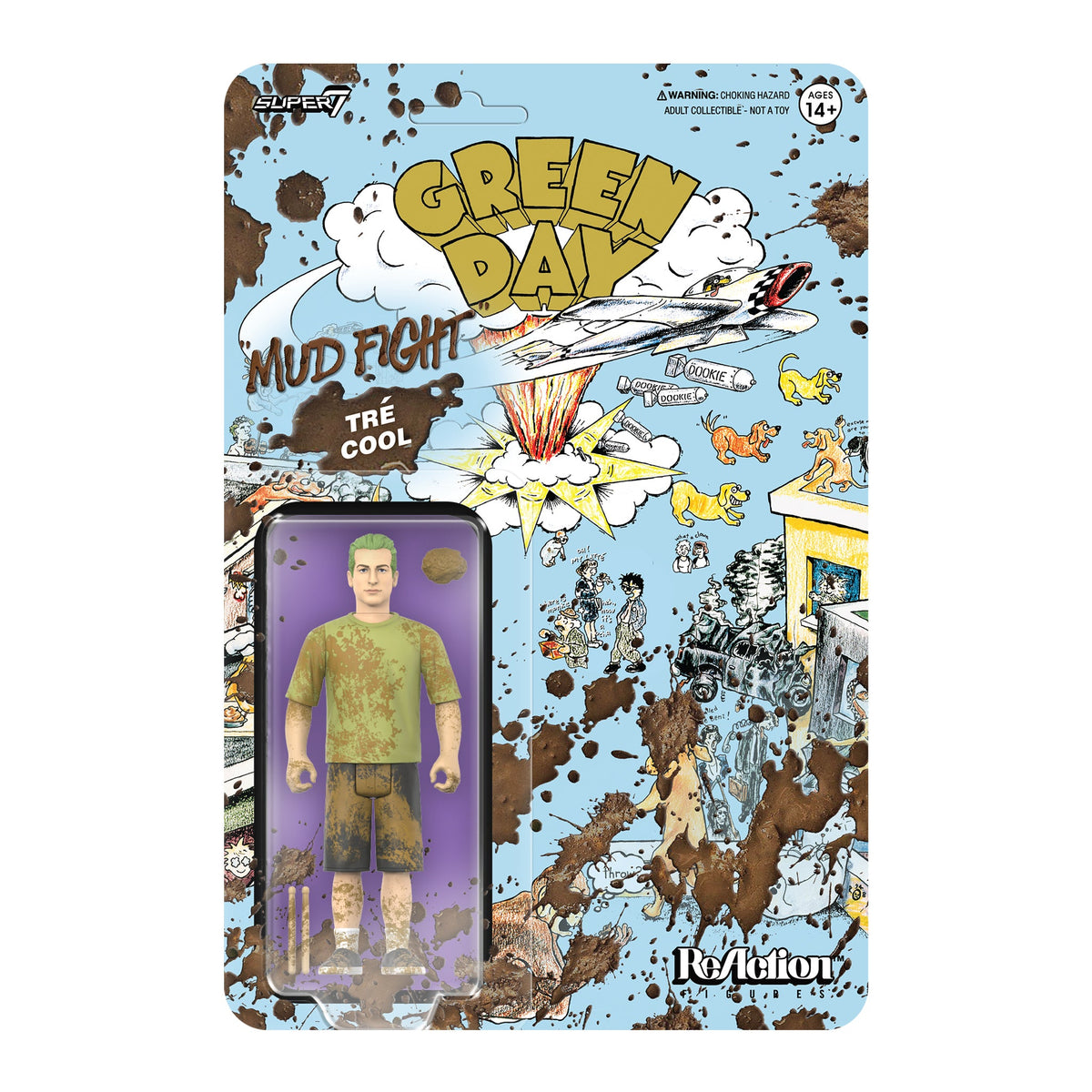 GREEN DAY 'TRE COOL - MUD FIGHT' REACTION FIGURE (Wave 1)