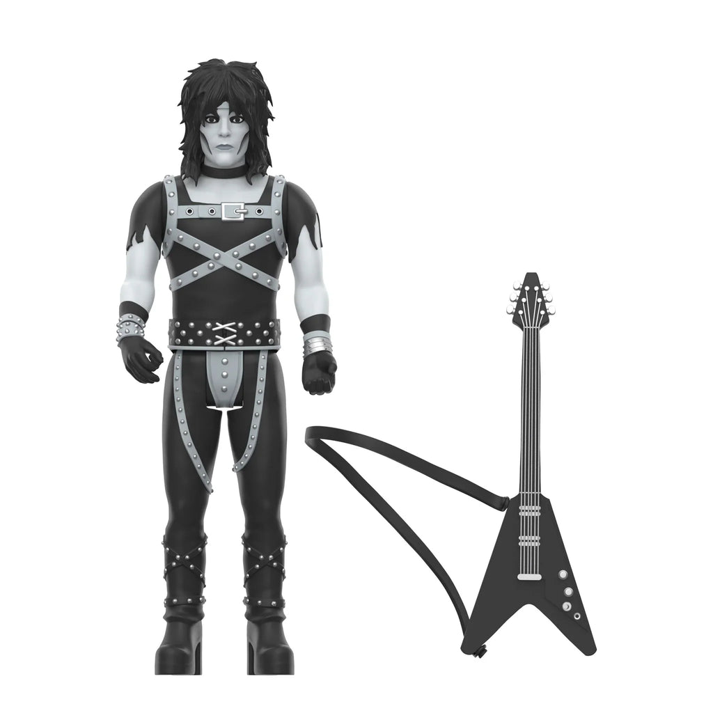 MOTLEY CRUE MICK MARS (SHOUT AT THE DEVIL) REACTION FIGURE WAVE 02 - BLACK/WHITE