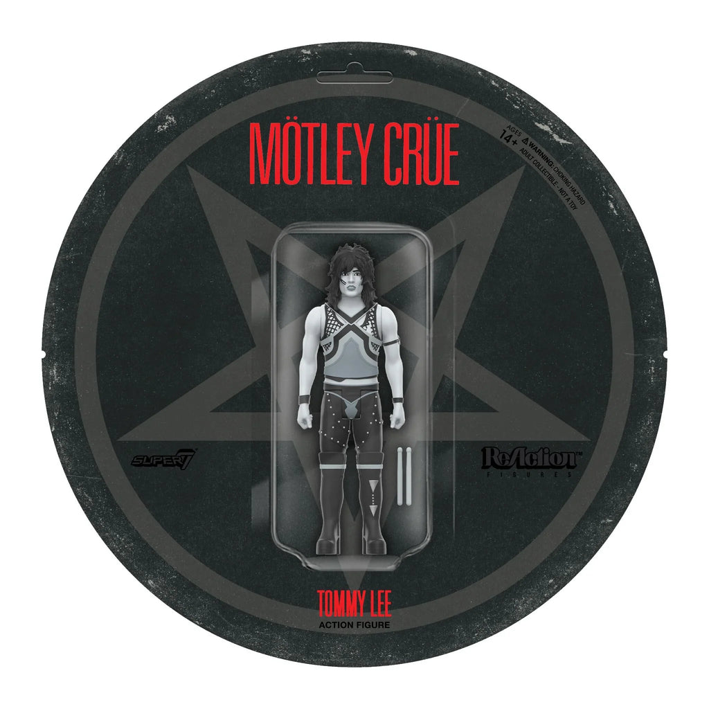MOTLEY CRUE TOMMY LEE (SHOUT AT THE DEVIL) REACTION FIGURE WAVE 02 - BLACK/WHITE