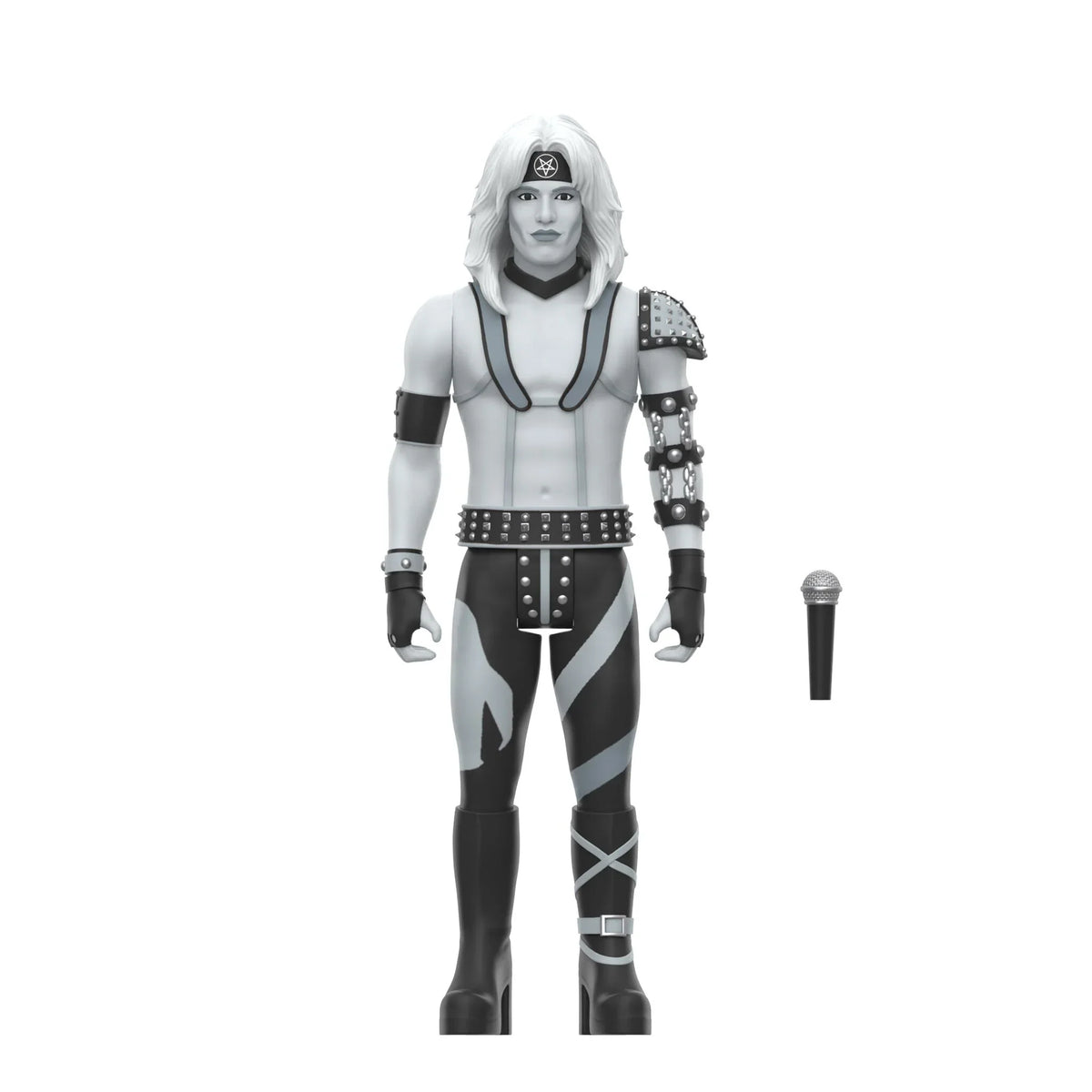 MOTLEY CRUE VINCE NEIL (SHOUT AT THE DEVIL) REACTION FIGURE WAVE 02 - BLACK/WHITE