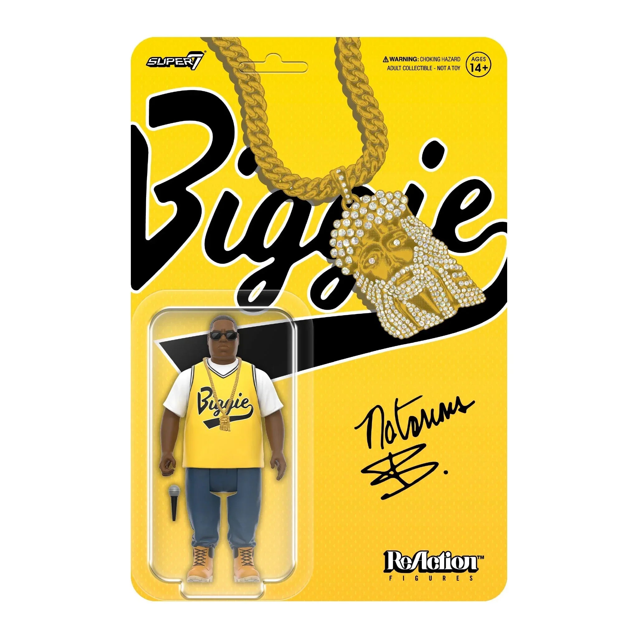 NOTORIOUS B.I.G. REACTION FIGURE WAVE 4 (Yellow Jersey)